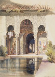 The Court of Myrtles, Alhambra, midten af det 19. århundrede